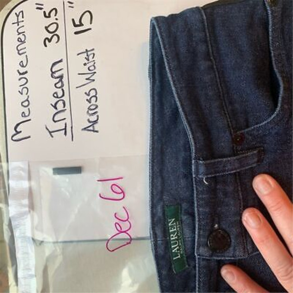 Lauren Ralph Lauren Women's Skinny Jeans Size 4 Blue Dark Wash Denim - Picture 8 of 11